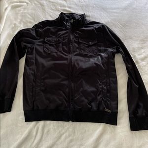 Buckle black button jacket sz L